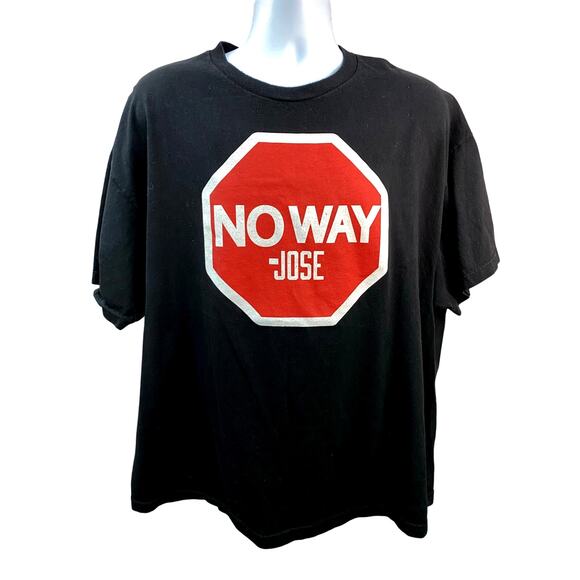 WWE No Way Jose NXT Stop Sign 2XL Shirt Feista  Wresting shirt WWF - Picture 1 of 7